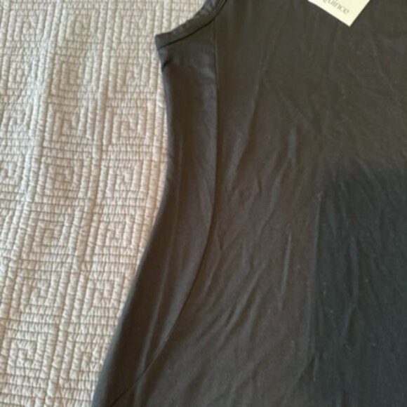 Quince Women Tencel Jersey Tank Maxi Dress Basic Sleeveless Dress Black S - Picture 4 of 6